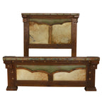 Cattle Wrangler Solid Wood & Cowhide Bed - King