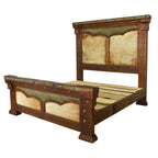 Cattle Wrangler Solid Wood & Cowhide Bed - King
