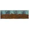 Tucson Live Edge Console with Leather Insert