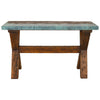 Tucson Live Edge Console with Leather Insert
