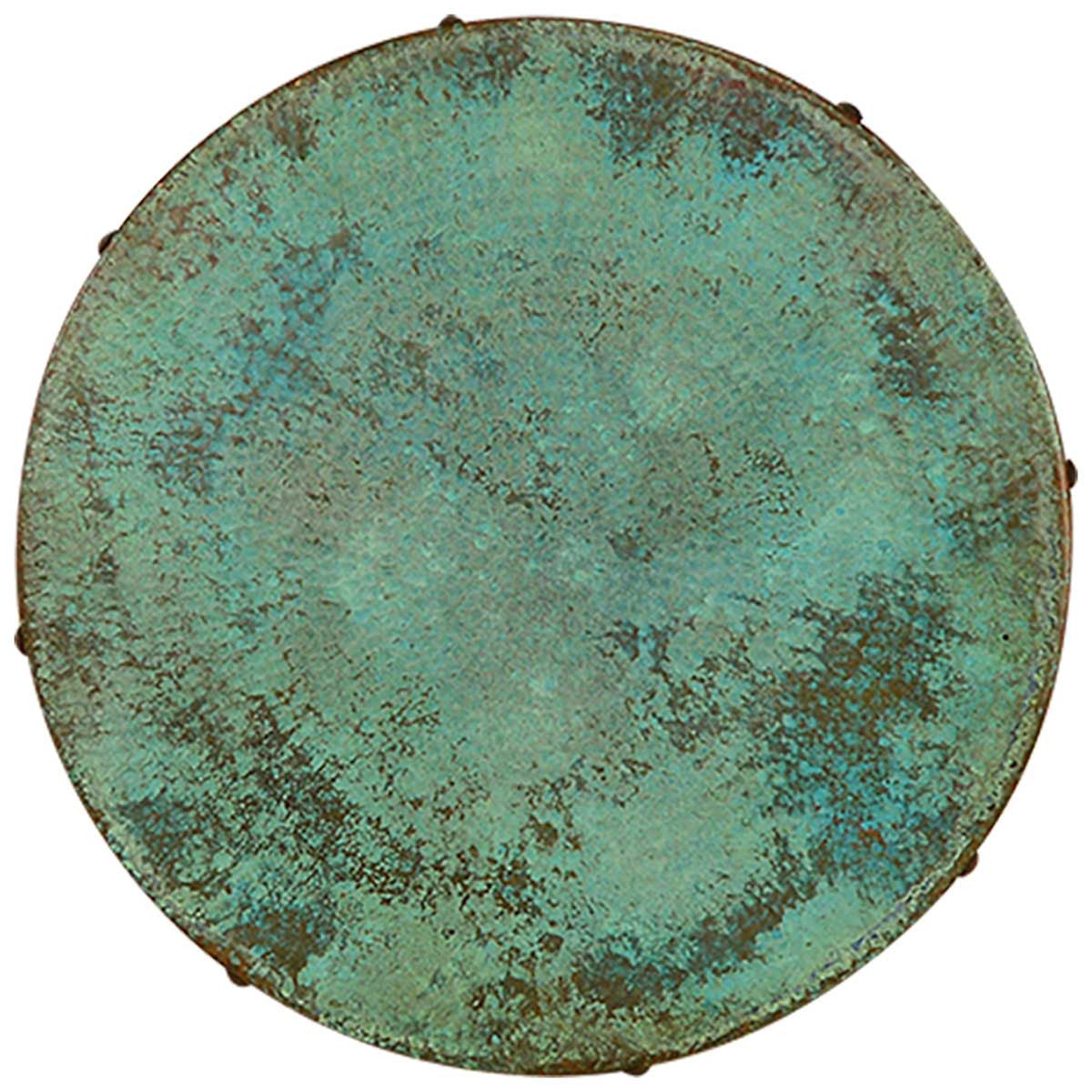 Copper & Iron Occasional Table - Turquoise