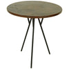 Copper & Iron Occasional Table - Dark Brown