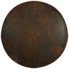 Copper & Iron Occasional Table - Dark Brown