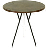 Copper & Iron Occasional Table - Dark Brown