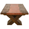 Sarasota Live Edge Coffee Table with Leather Insert