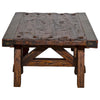 Aged Copper & Wood Coffee Table
