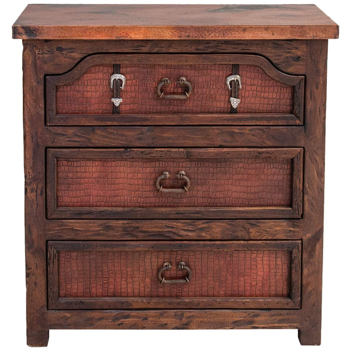 Lonesome Retreat Croc Print Nightstand