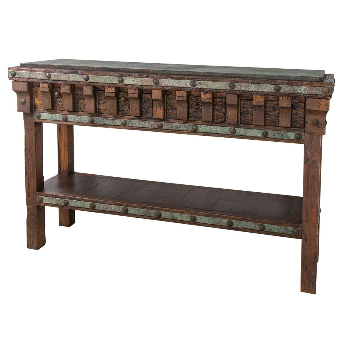 Excavator Copper Console Table