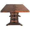 Cleaved Copper Top Dining Table
