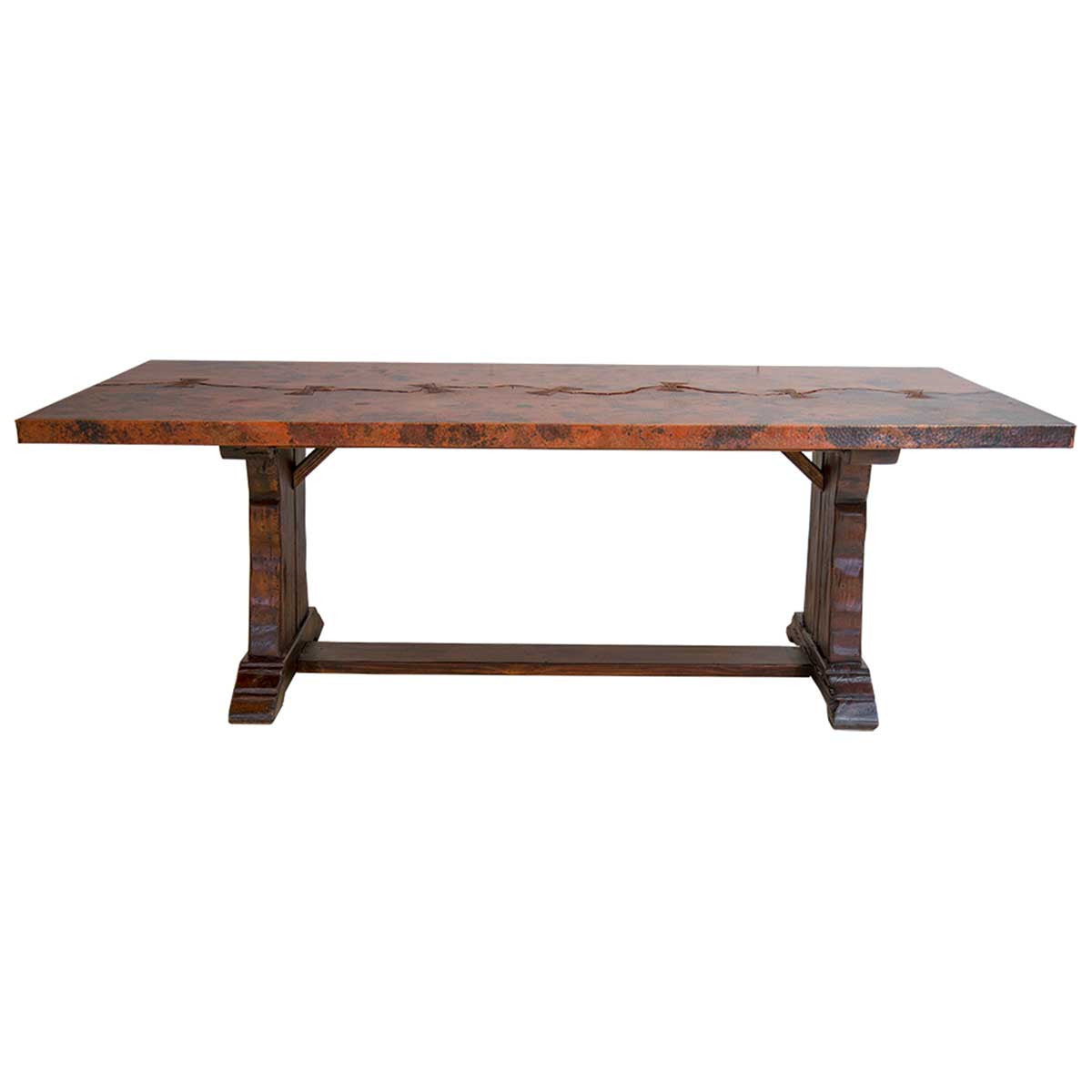 Cleaved Copper Top Dining Table