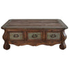 Gilcrease Copper & Wood Coffee Table