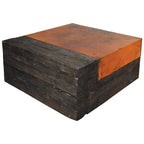 Blacksmith's Reclaimed Wood & Copper Coffee Table