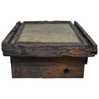Mountaineer Old Wood Coffee Table with Copper Top