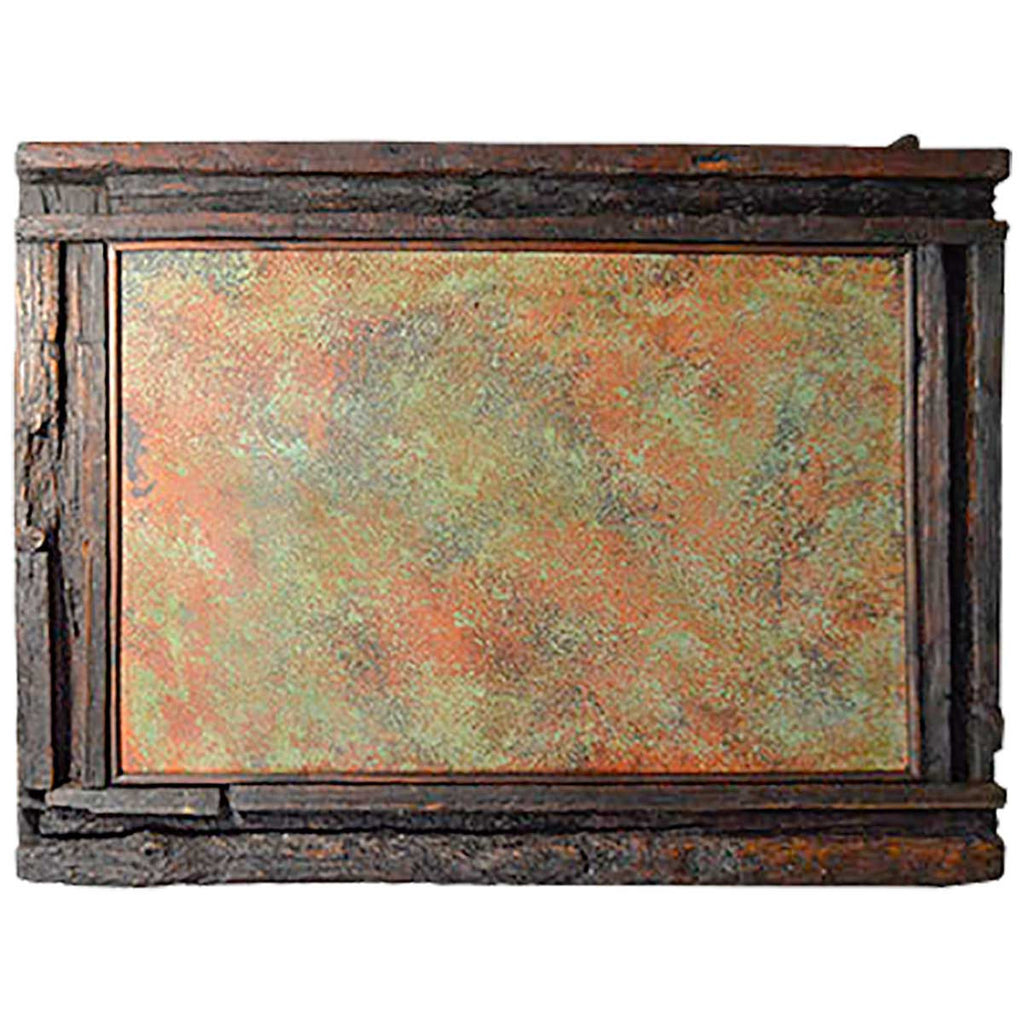 Mountaineer Old Wood Coffee Table with Copper Top