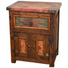 Stanfield Wood Nightstand with Copper Detail
