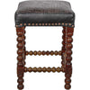 Twisted Leather Barstool