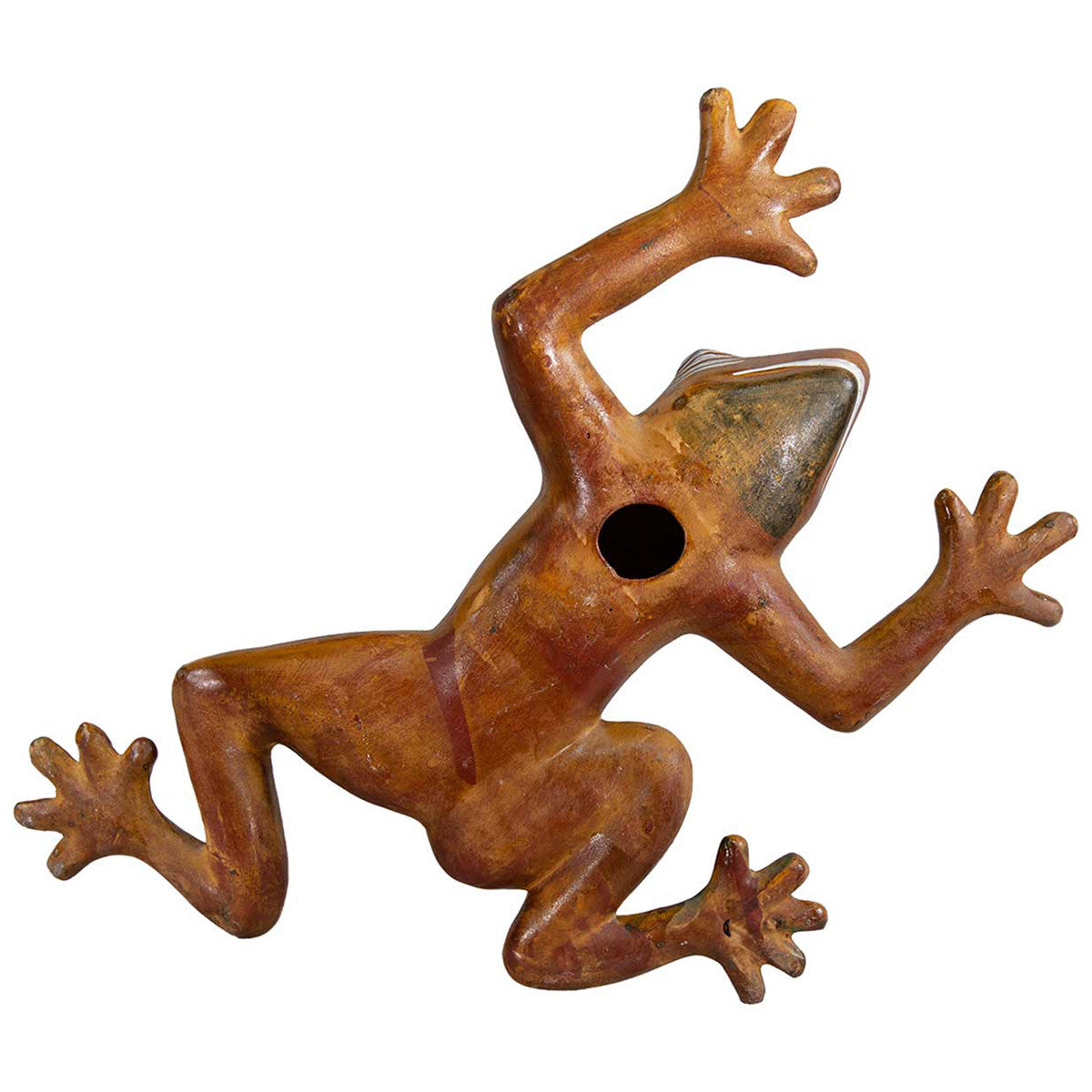 Fiesta Clay Frog Sculpture
