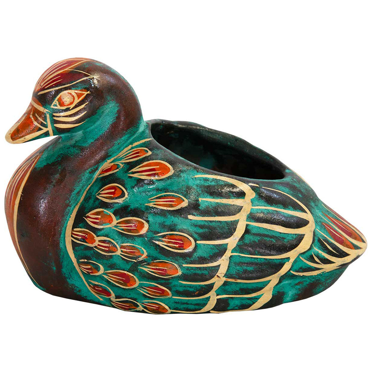 Veracruz Clay Swan Planter