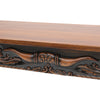 Cattle Baron Carved Longhorn Console Table