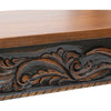 Cattle Baron Carved Longhorn Console Table