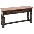 Cattle Baron Carved Longhorn Console Table