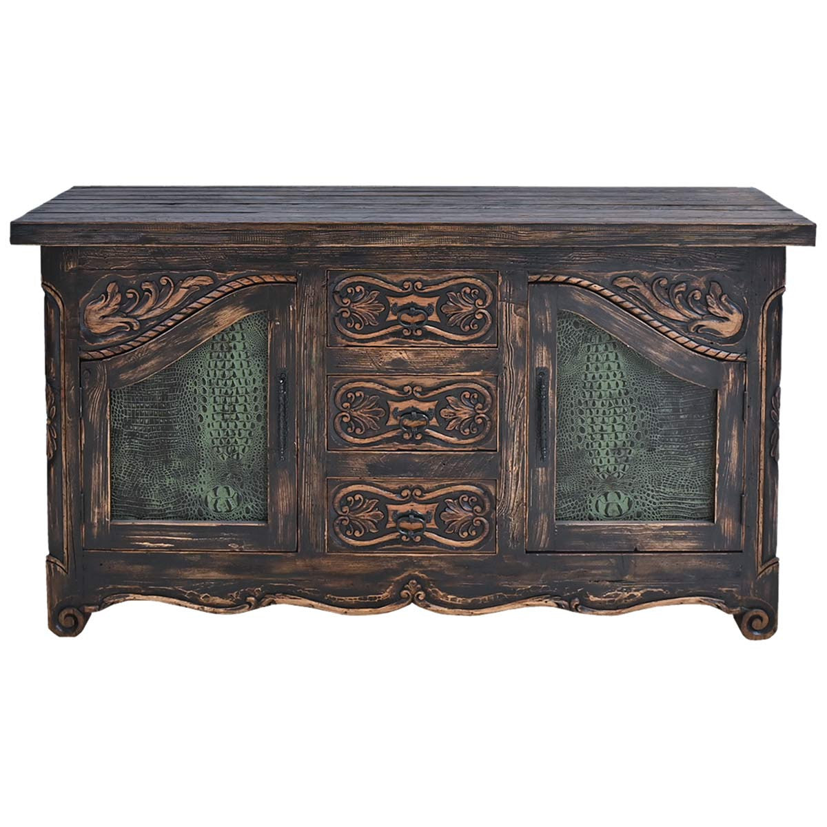 Desert Ember Sideboard - Croc Panels