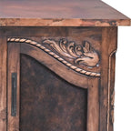 Desert Ember Sideboard - Cowhide Panels