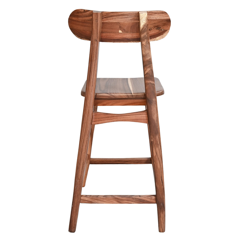Natural Parota Wood Barstool