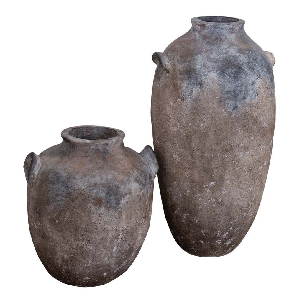 Silver Sage Pottery Vases - Set of 2