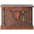 Tombstone Hand Carved Wood Bar