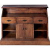 Tombstone Hand Carved Wood Bar