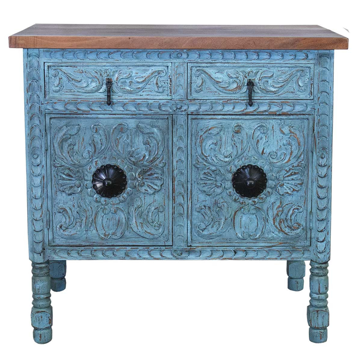Josephine Carved Wood Cabinet