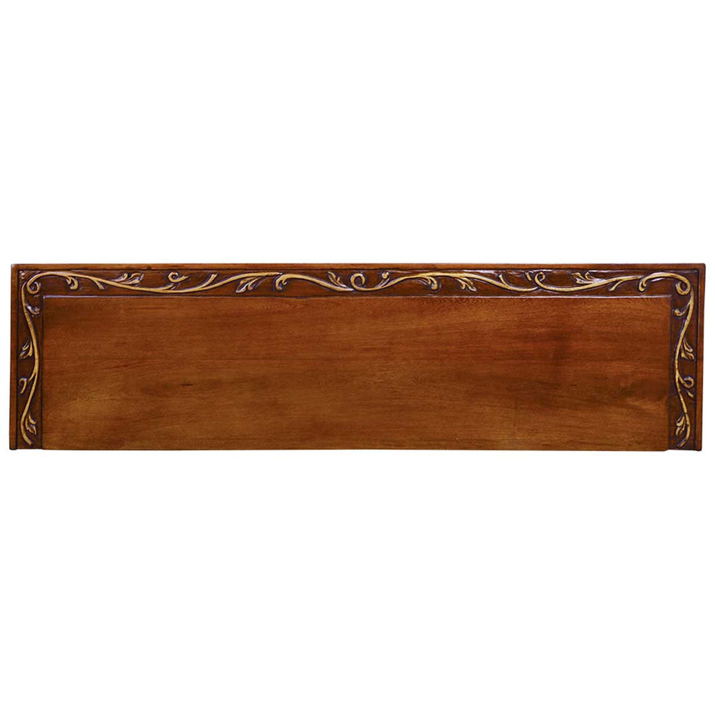 Rustler Hand Carved Console Table with Spur Drawer Pulls
