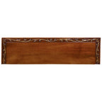 Rustler Hand Carved Console Table with Spur Drawer Pulls