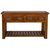 Rustler Hand Carved Console Table with Spur Drawer Pulls