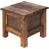 Sierra Carved Wood End Table