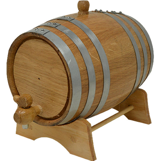 Genuine Oak Miniature Whiskey Barrel