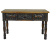 Lewiston Carved Console Table - Black