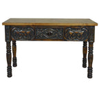 Lewiston Carved Console Table - Black