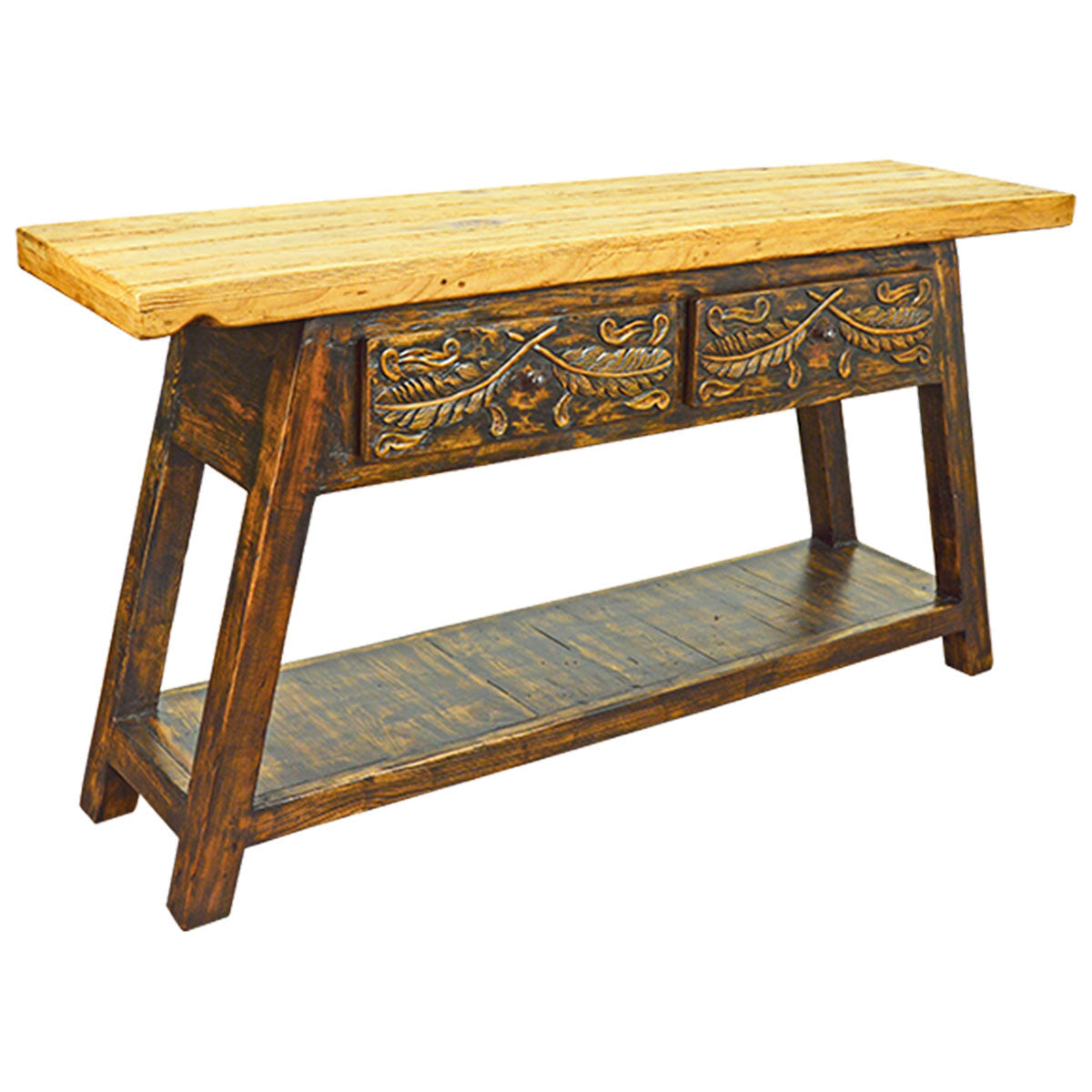 La Pluma Console - Coffee Finish