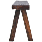 Rodeo Console Table with Hand Carved Rope Detail