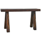 Rodeo Console Table with Hand Carved Rope Detail