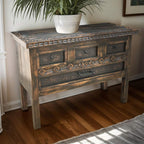 Desert Flower Black Cabinet