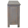 Horseshoe Cabinet with Leather Accents