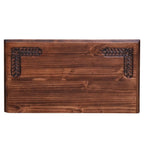 Rustic Ranch Cowhide Bar Cabinet