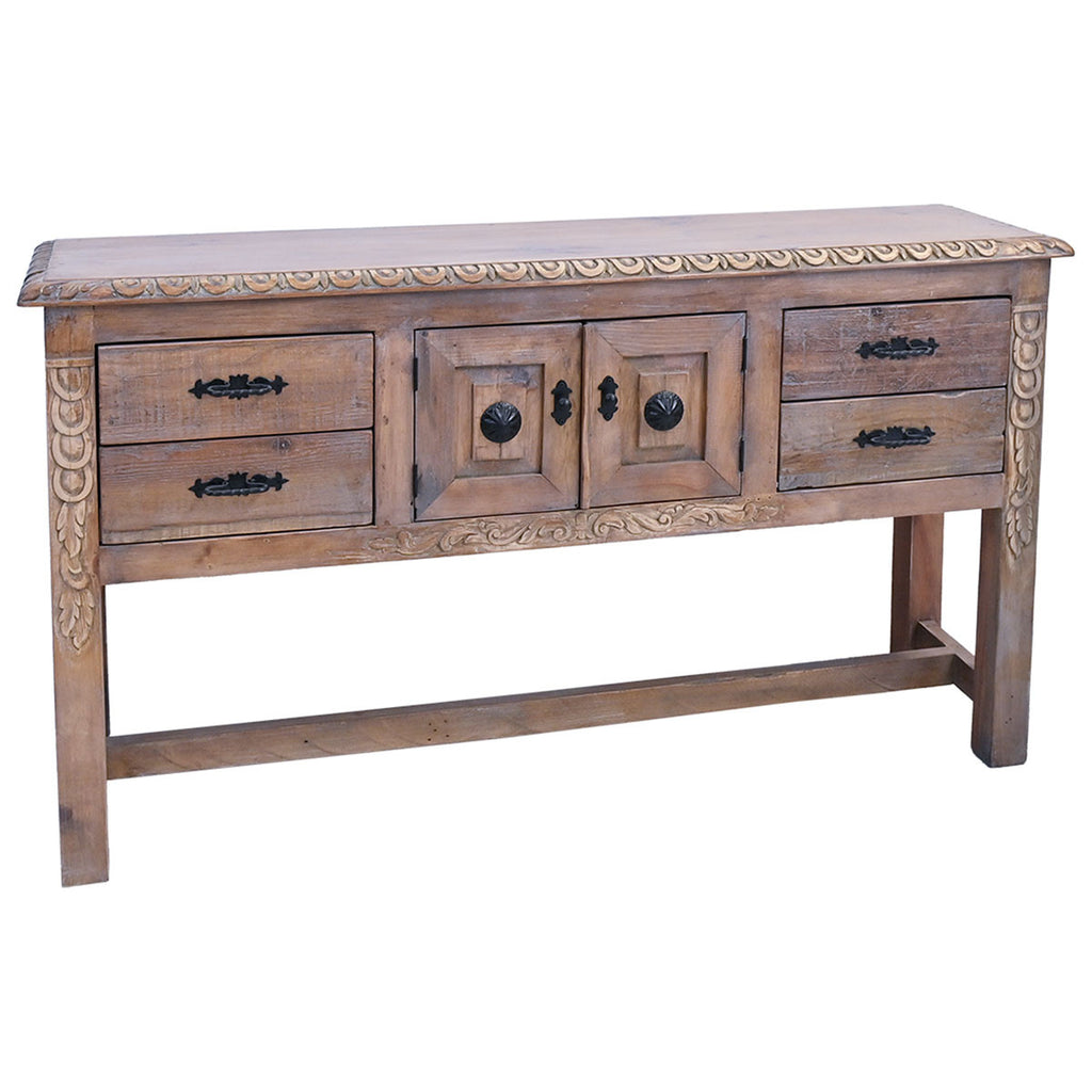 Bremerton Console Table - White Wax