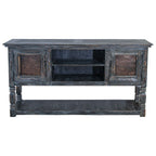 Douglas Carved Buffet with Metal Panels