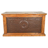 Sun City Reclaimed wood Desk with Iron Panel