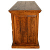 Sun City Reclaimed wood Desk with Iron Panel