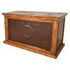 Sun City Reclaimed wood Desk with Iron Panel